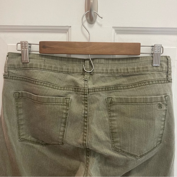 Jessica Simpson Forever Skinny Rolled Crop - Size 29 - forest green - Picture 5 of 6